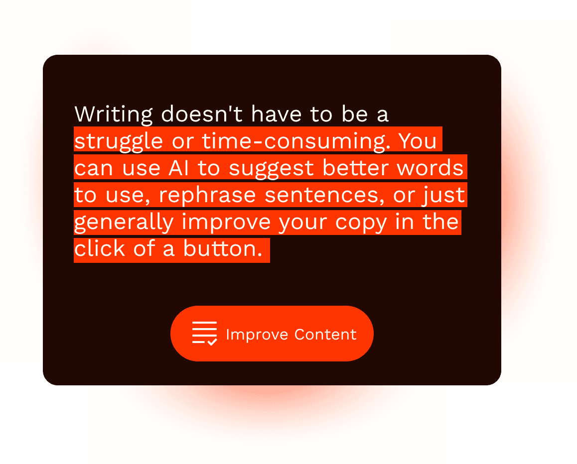 Improve content with a click