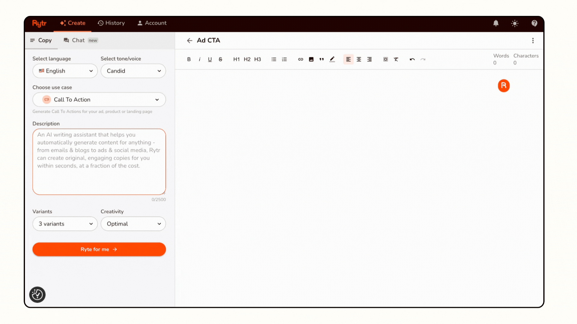 Call To Action Generator