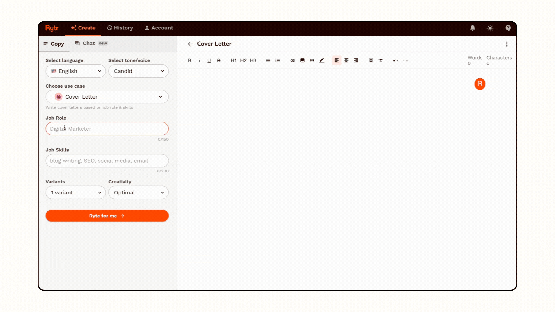 AI Cover Letter Generator