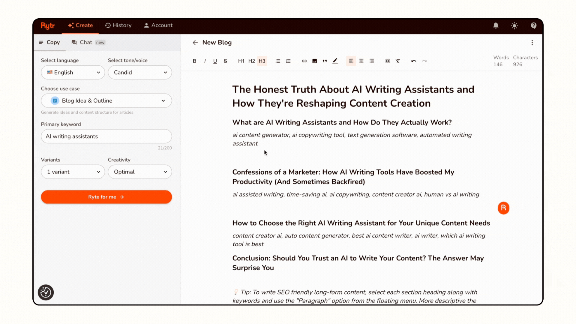AI Paragraph Generator