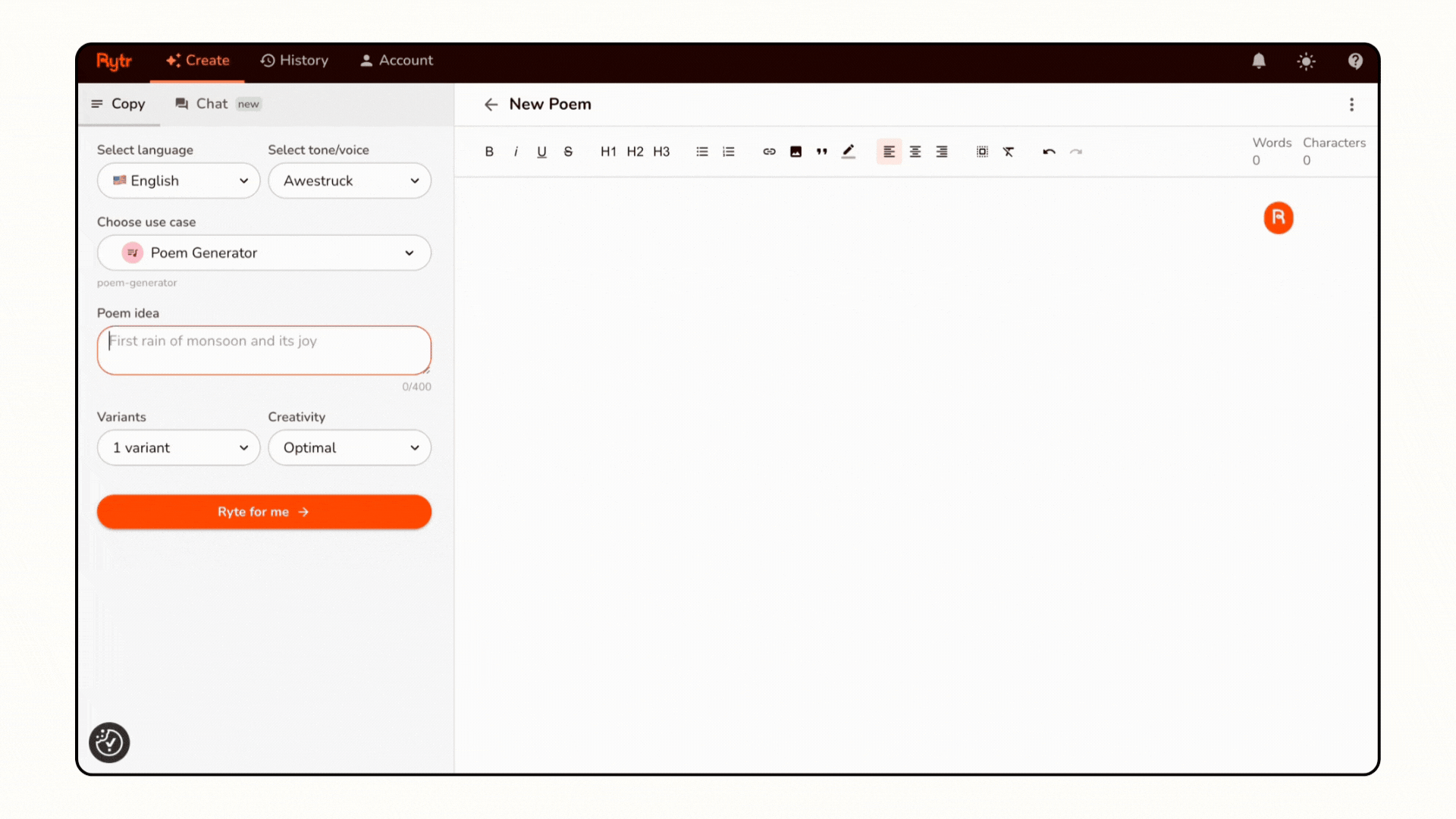 Custom Poem Generator