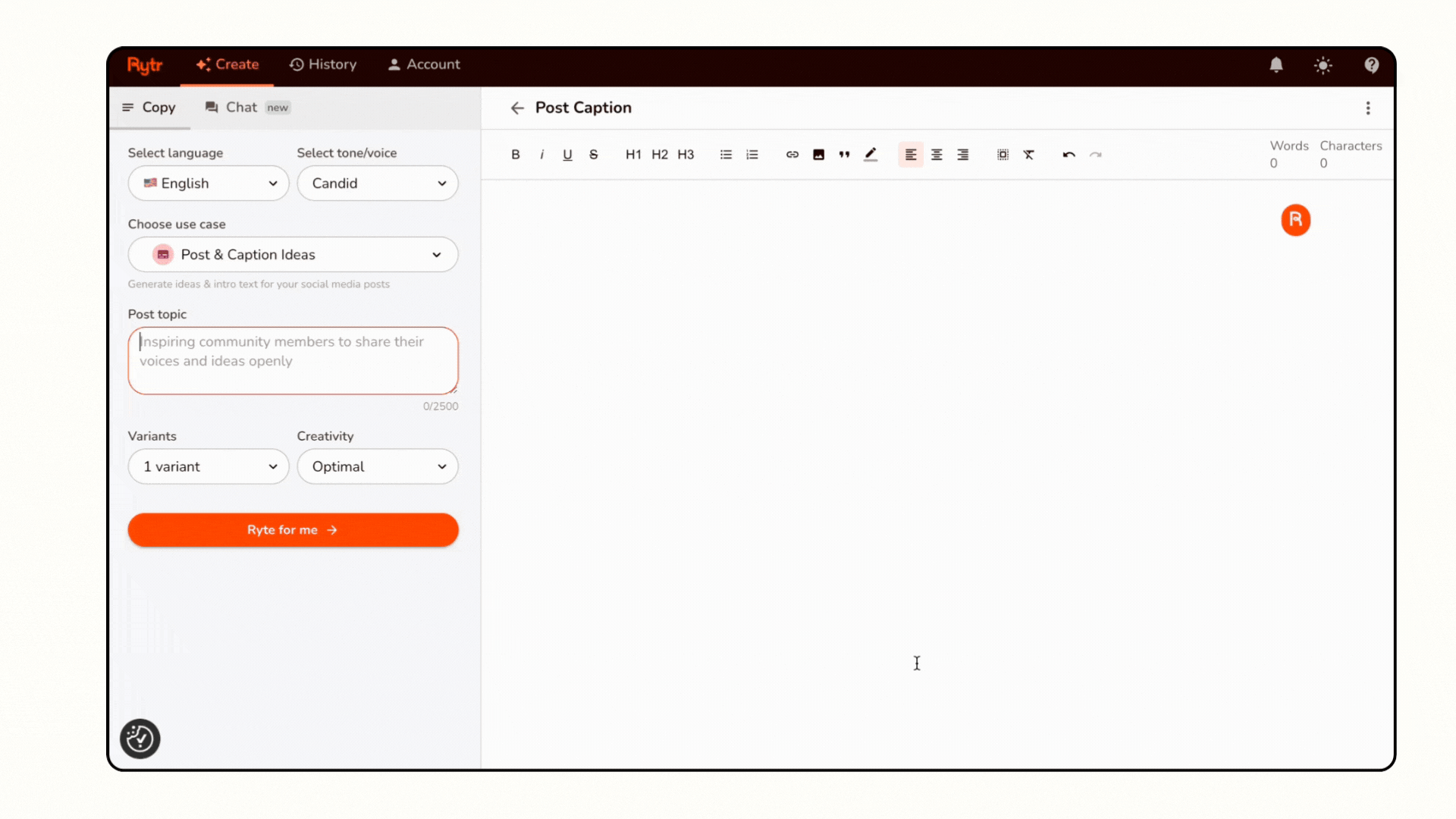 AI Caption Generator