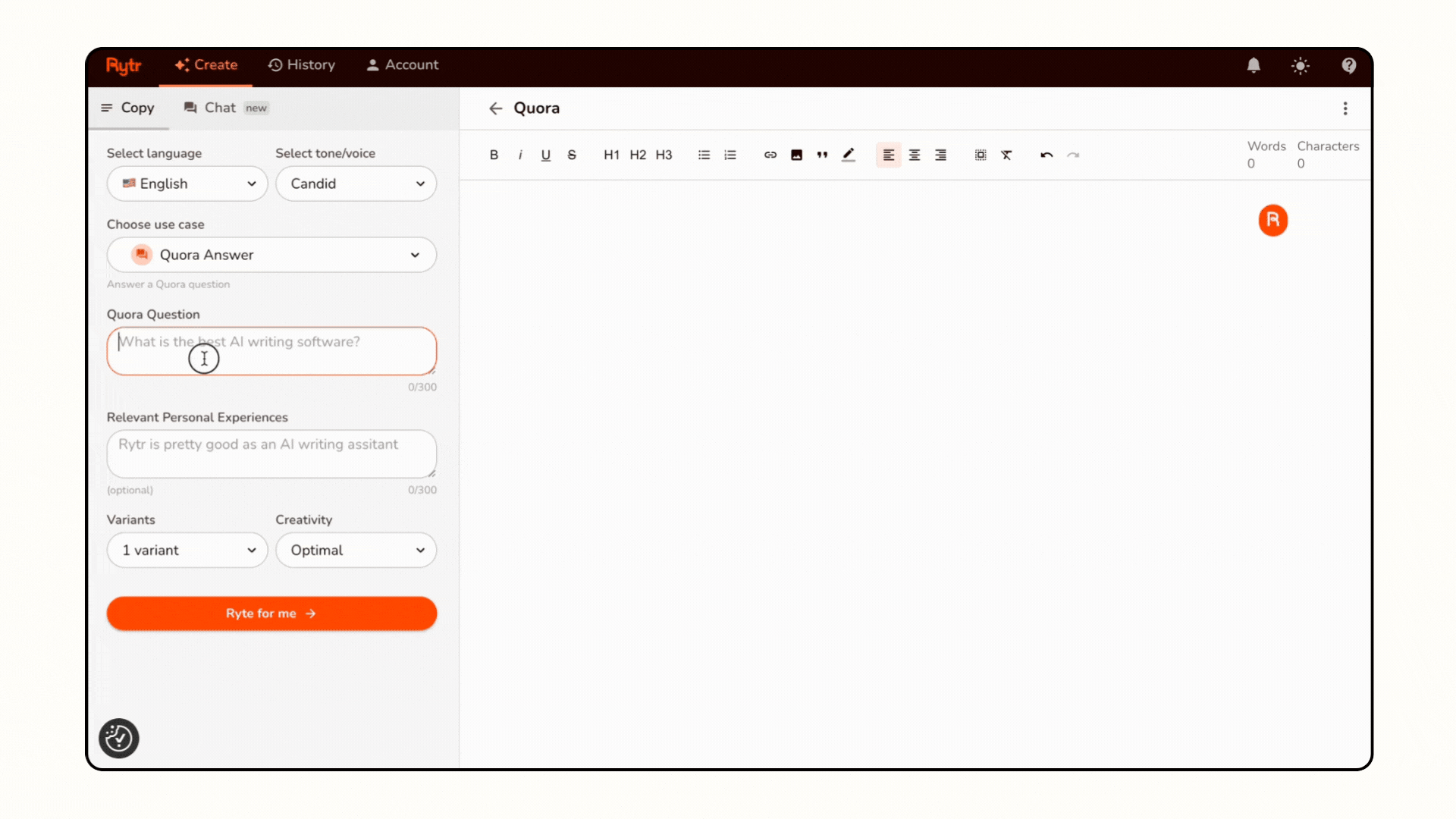 AI Quora Answer Generator