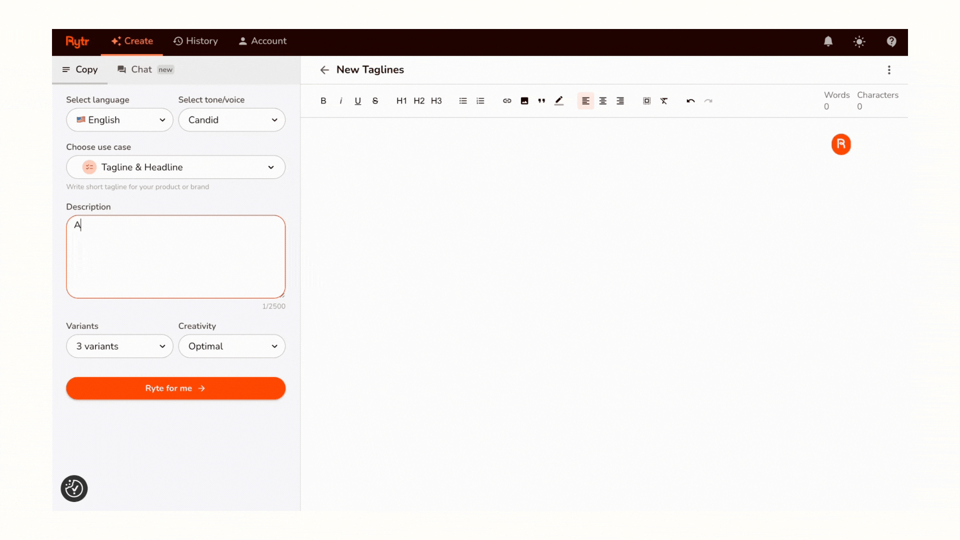 AI Tagline Generator