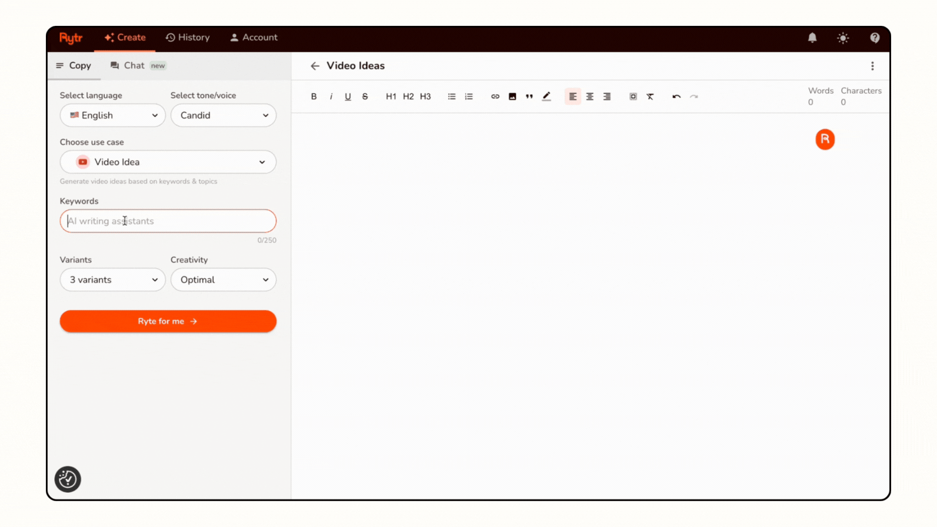 Video Idea Generator